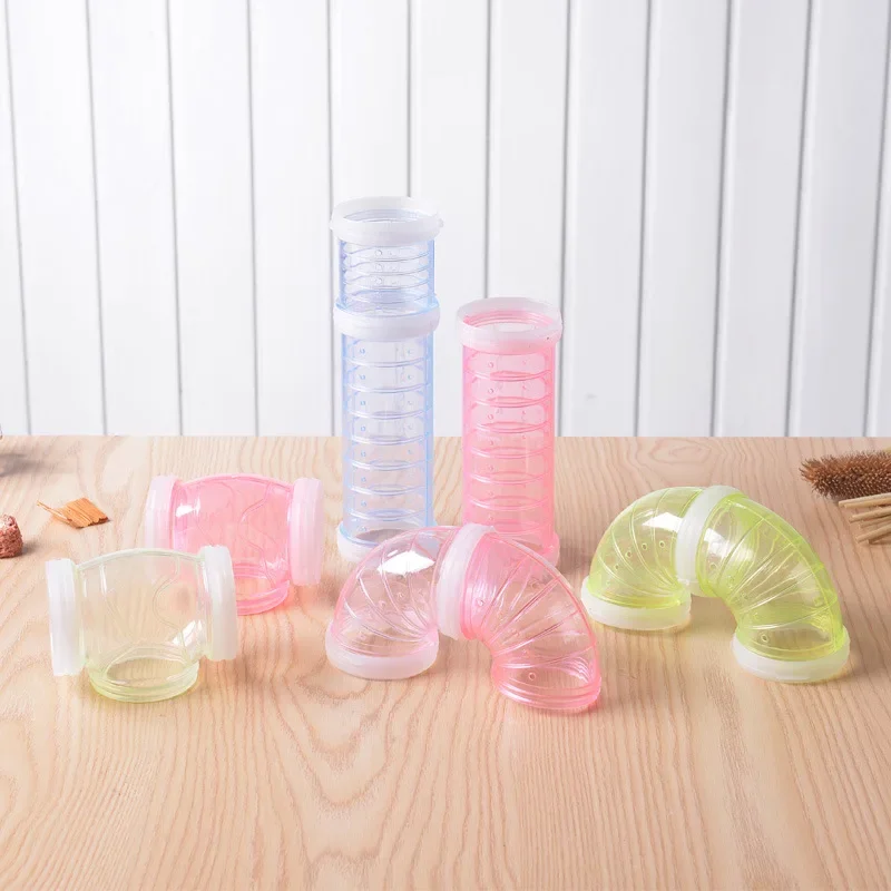 Small Pet Tunnel Hamster Cage Tunnel Hamster Toy Maze Hamster Toy Maze DIY Remodeled Cage External Tubes Tunnel Set Sports U Pipe Hamster Accessories Pipeline Chinchillas Supplies