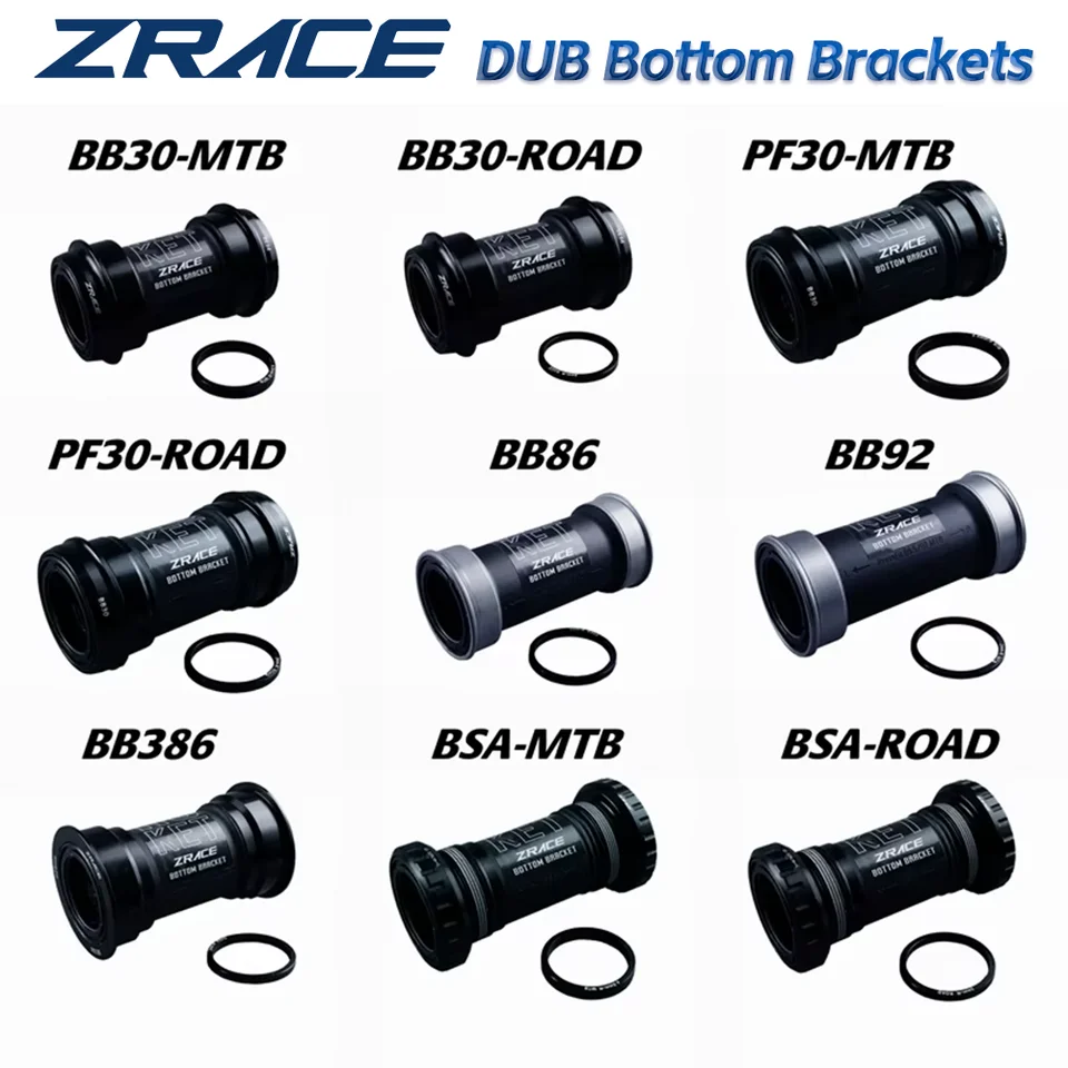 ZRACE-DUBロードクランクボトムブラケット、dub bsa、bb86、bb92、pf30