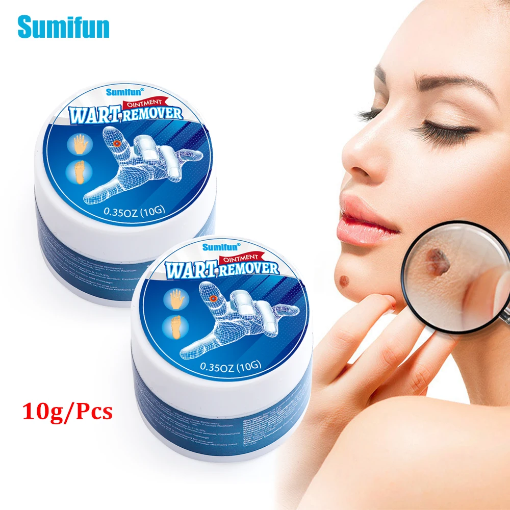 

1Pcs 10g Sumifun Warts Remove Cream Skin Tag Moles Facial Acne Antibacterial Ointment Foot Corn Repair Herbal Medical Plaster