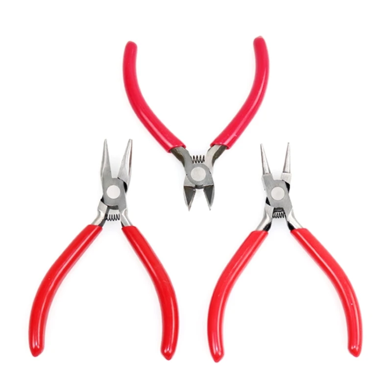 

Steel Jewelry Plier Sets DIY Jewelry Tools Round Nose Plier Cutting Plier