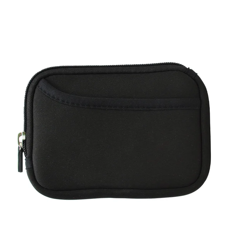 Compact Neoprene Travel Gadget Organizer and Earphone Pouch