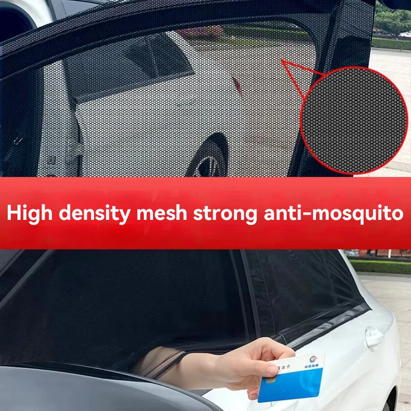Car Rear Window Sunshade UV Protect Mesh Curtain