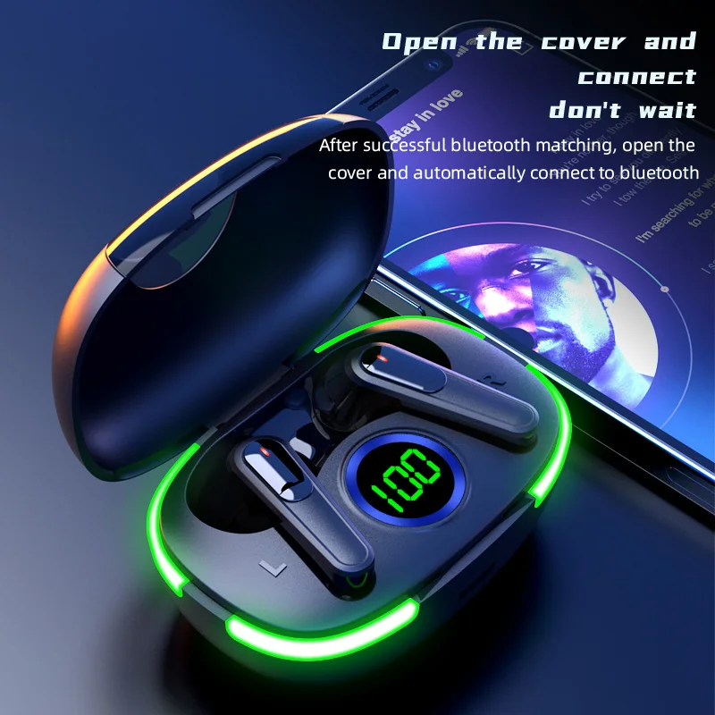 Twsプロ80 bluetoothイヤホンledワイヤレスインナーイヤー