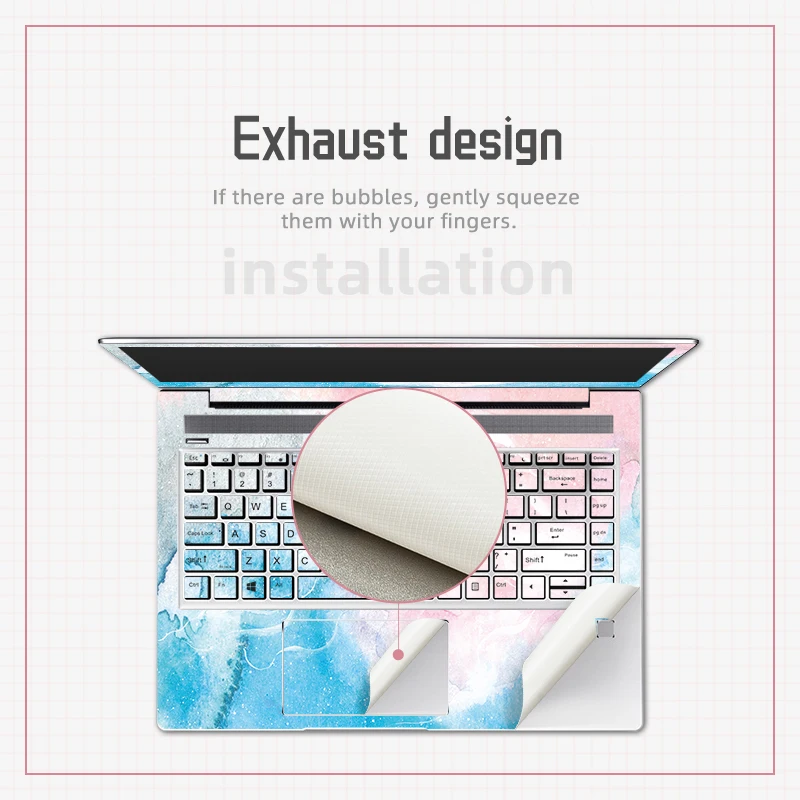 Diy Aquarela Laptop Skins Adesivo Decalque para hp Pavilion15 eg 14 dy 15 dw X360keyboard Adesivos Pvc Pele - Imagem 2
