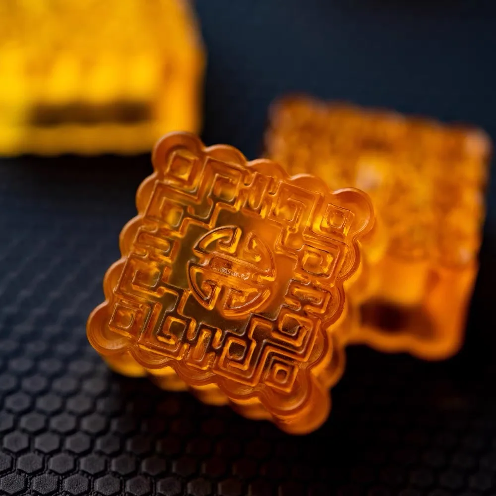 Backlit Mooncake Keycaps para Teclados Mecânicos Resina Faça Você Mesmo Ecs Key Cherry mx Axis Keycap Games