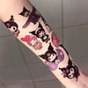 Sanrio Cartoon Characters Kuromi Hello Kitty Children Temporary Tattoos Cute Waterproof and Durable Color Tattoo Sticker Gifts 1