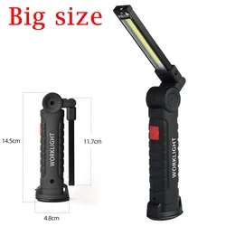 Folding LED Work Light with Built - in Battery and Red SOS Strobe Feature (Built in battery)