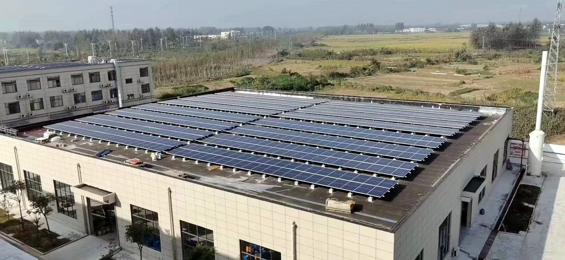 80L horizontal water geyser solar water heater project for school