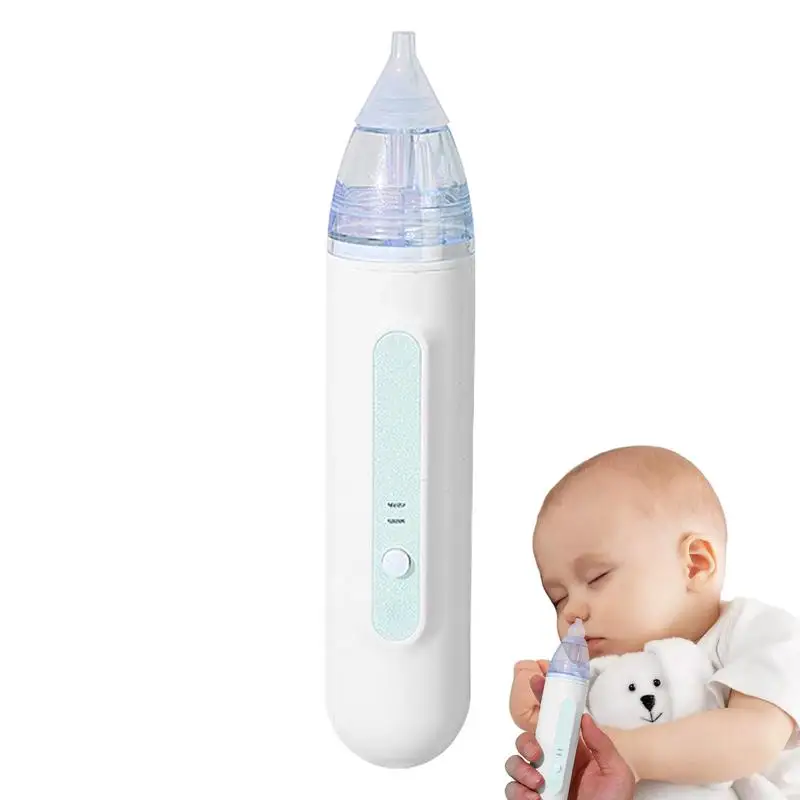 

Baby nasal aspirator Battery Powered Rechargeable Baby Nose Cleaner Removable Tips Silent Operation Nasal Congestion Relief