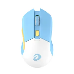Dual Mode RGB Wireless/Wired Gaming Mouse with Built-in Recharging Battery and Macro Capability (Blue)