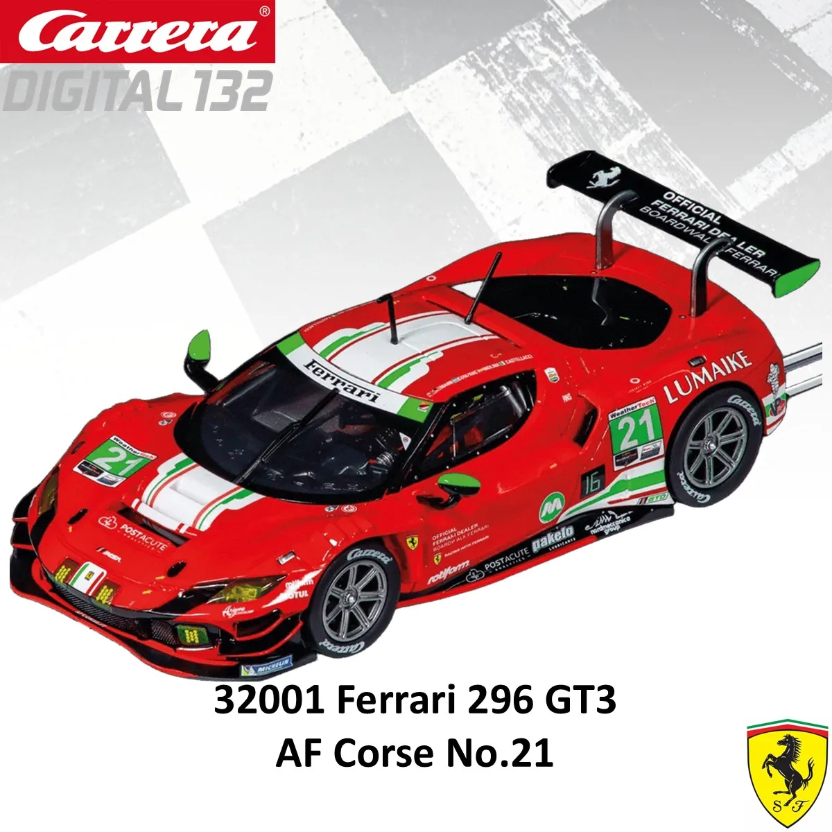 Carrera Slot Car Digital132 Ferrari 296 GT3 32000 Emil Frey Racing