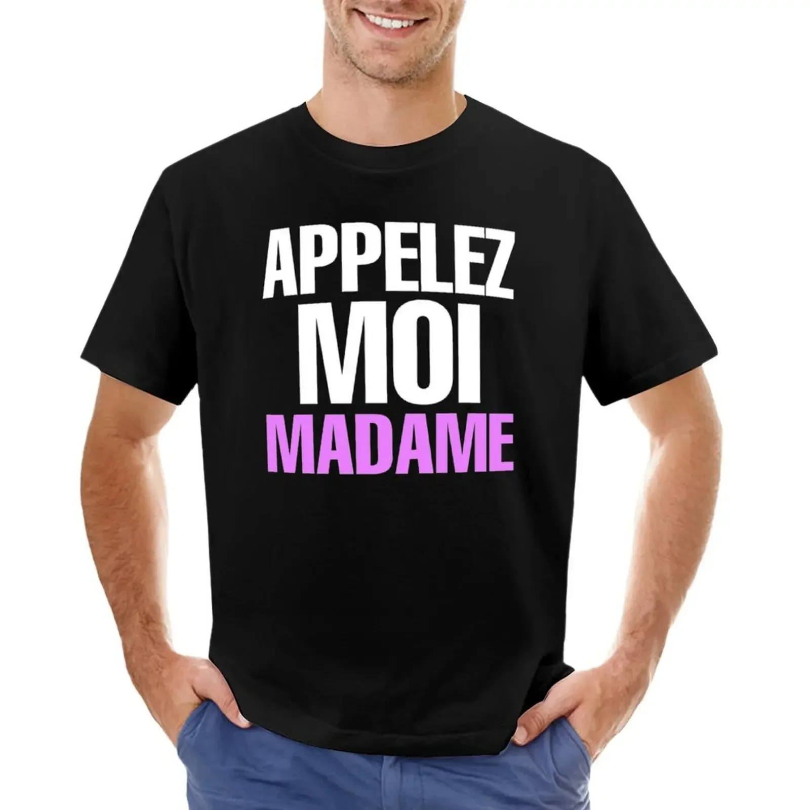 

appelez moi madame T-shirt Aesthetic clothing oversized kawaii clothes vintage heavyweight t shirts for men