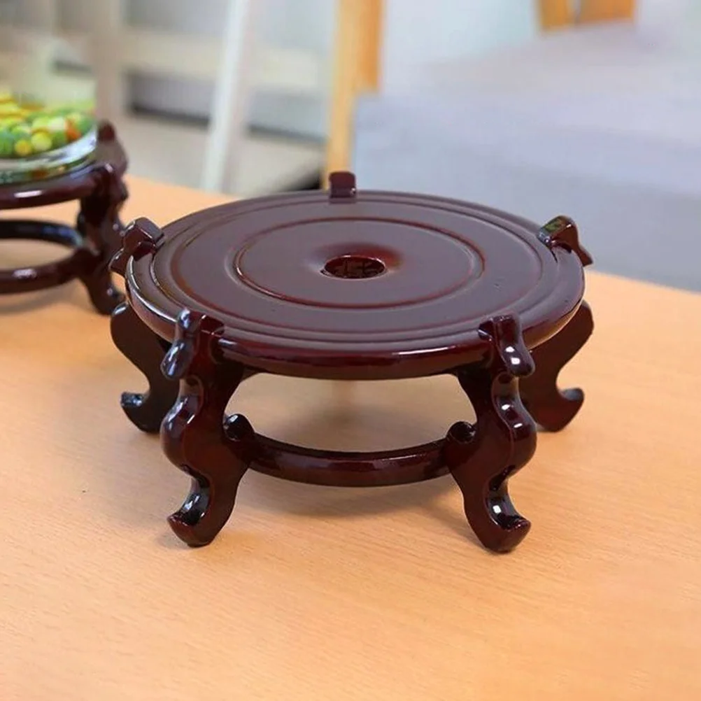 

Flower Pot Base Succulents Plants Stand For Home Ornaments The Office Decorations Wooden Riser Indoor Potted