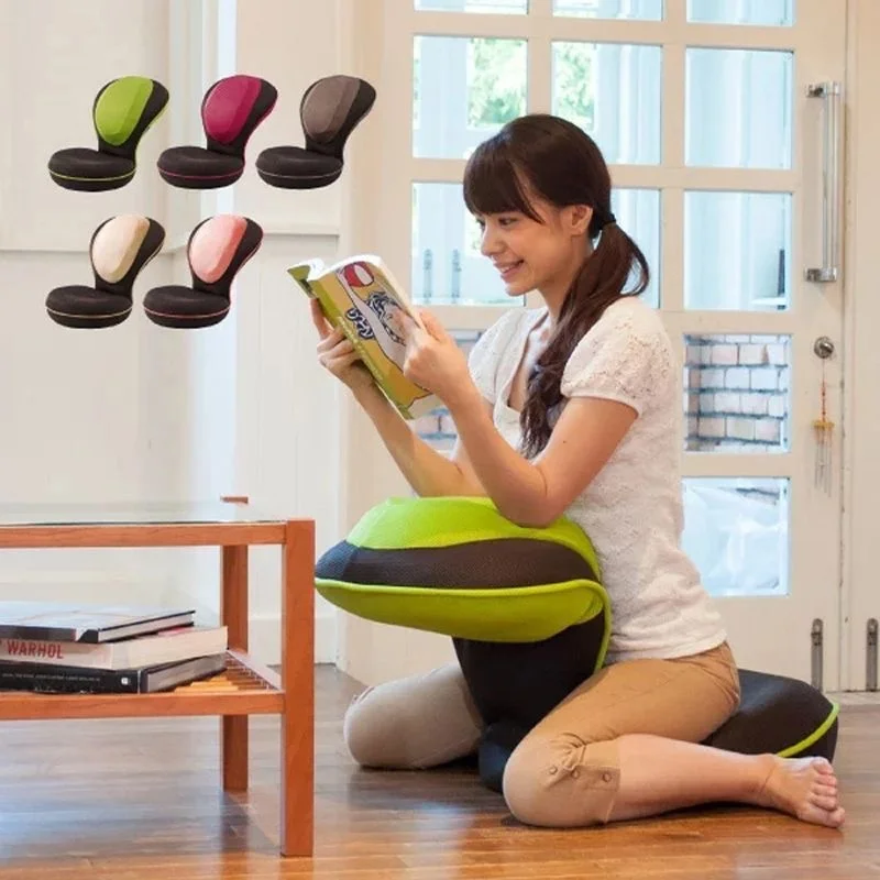 Japanese Style Tatami Floor Seat Zaisu Chair Folding Floor Cushion Yoga Stretch Egg Chair For Living Room Furniture