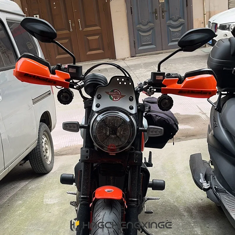 Enhanced Motorcycle Handlebar Handguard Protection Shield
