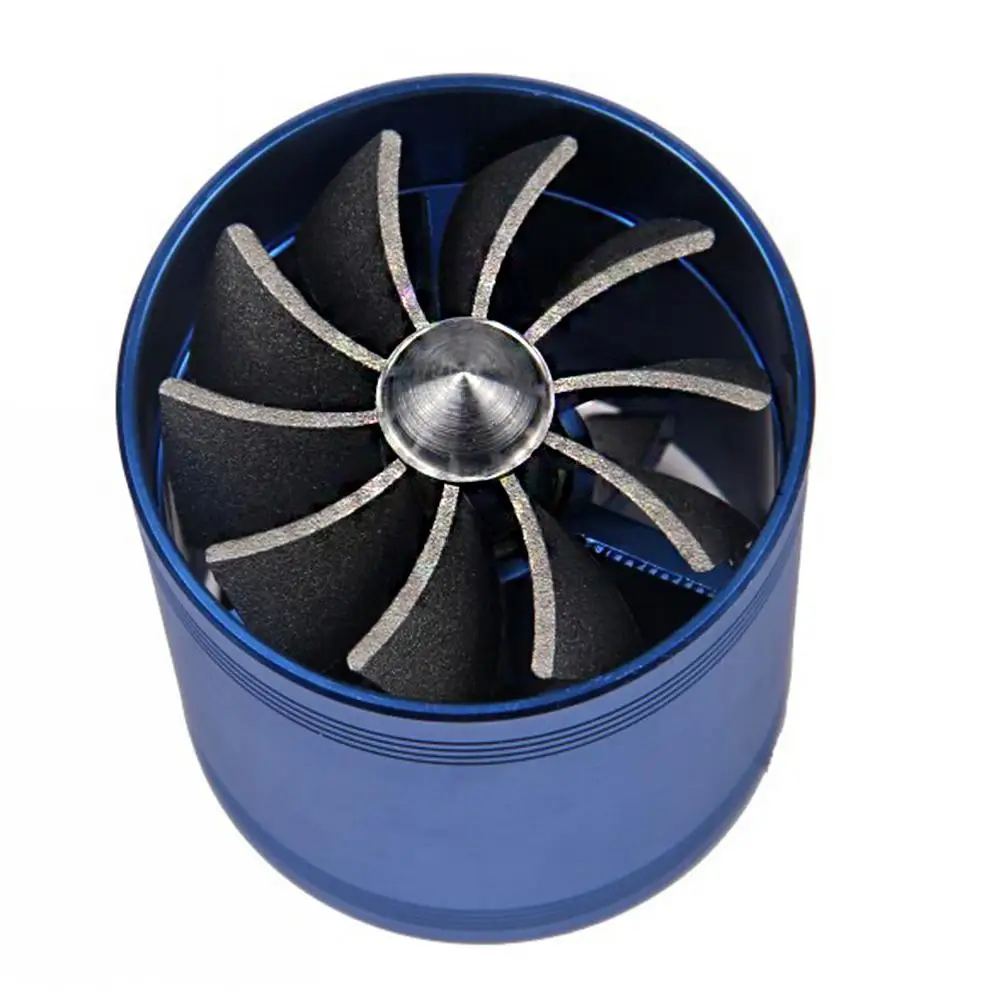 Auto Air Intake Turbine Refit Turbo Supercharger for 65-74mm Hose