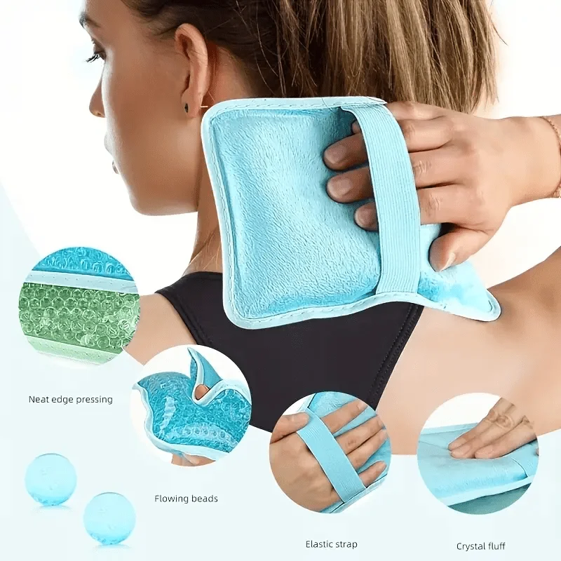 Gel Ice Pack for Injuries Reusable for Pain Swelling Injuries of Knee Shoulder Foot Back Heat & Cold Compress Bag Personal Care
