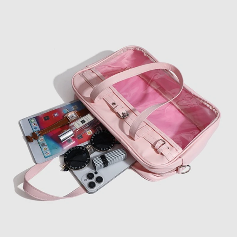 Uniform Painful Bag Single Shoulder Idol Chaser Large Capacity Student Daily Slant Cross Elegant Lady Everyday Match Hollow