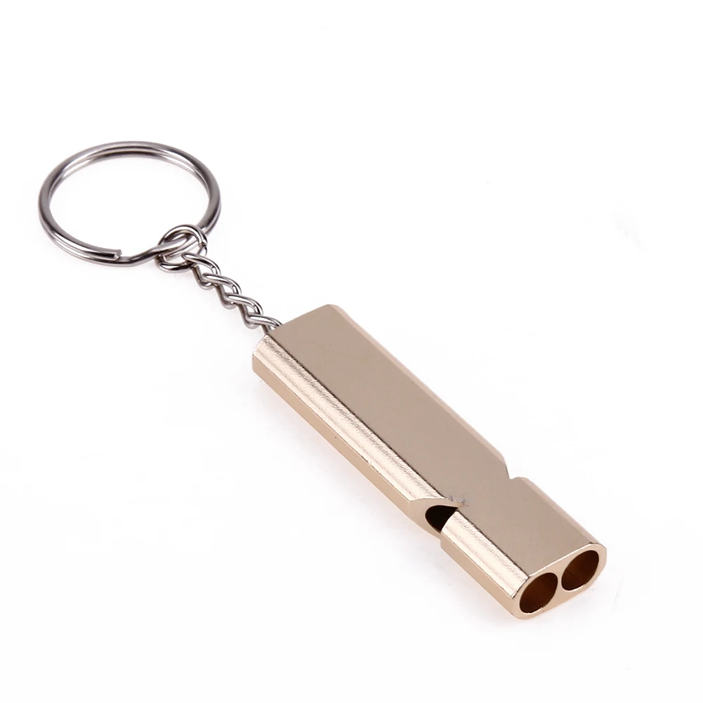 Double Pipe High Decibel 150 dB 5.5cm Outdoor Sports Camping Hunting Emergency Survival Whistle Keychain Sounding Chamber 1-4PCS whistle keychain survival whistle sport whistle sports whistle mini whistle