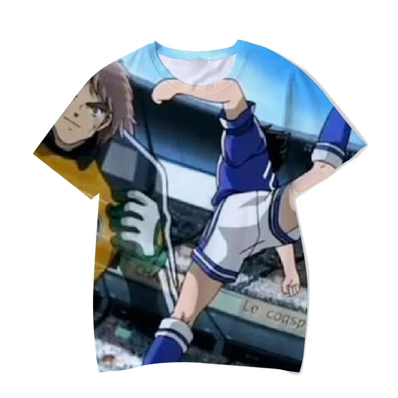 T-Shirts Anime Cartoons Captain Tsubasa 3D Print Streetwear Boy Girl Casual Fashion Oversized O-Neck TShirt Kids Tees Clothes 4