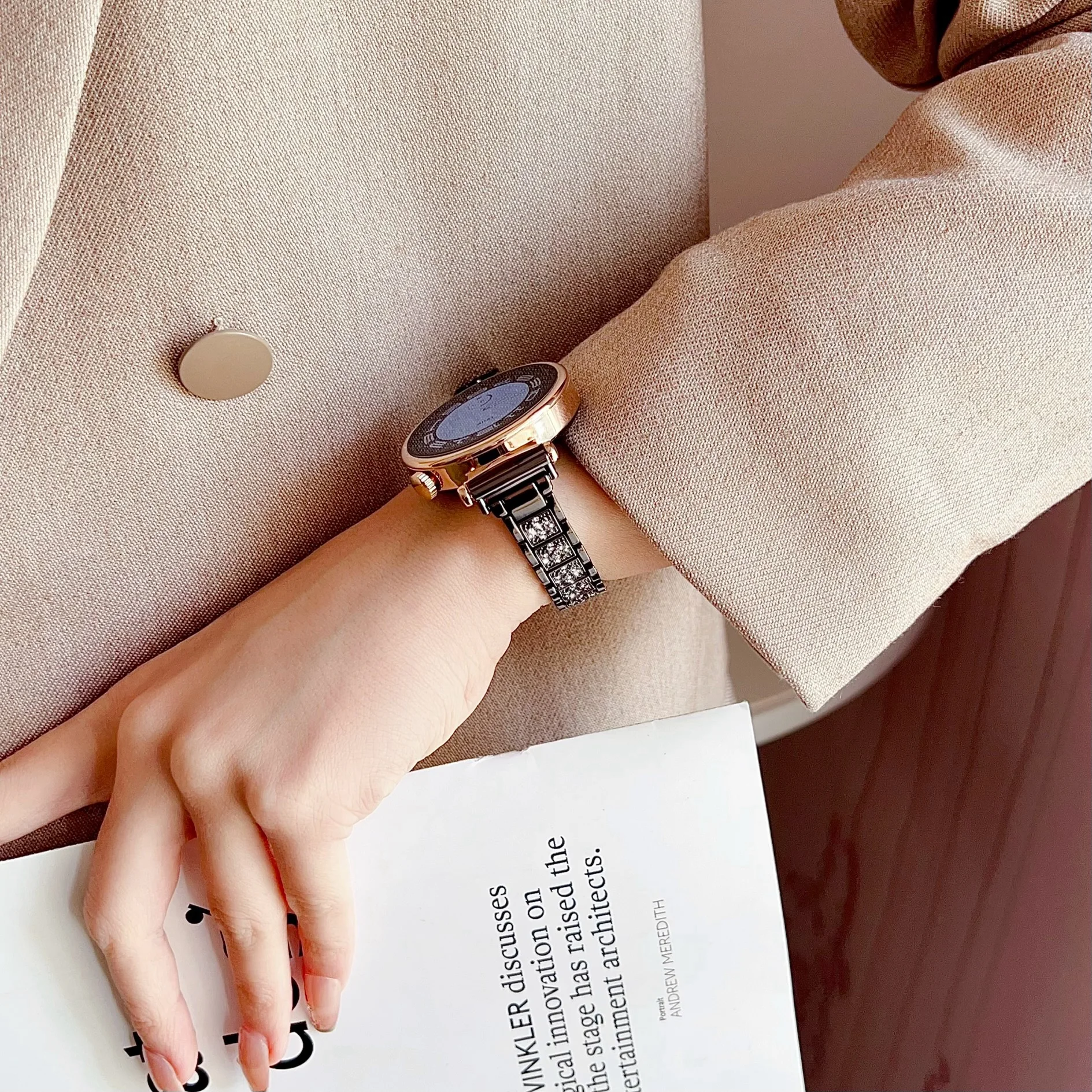 Sleek Metal Smartwatch Replacement Strap - Available in Multiple Sizes