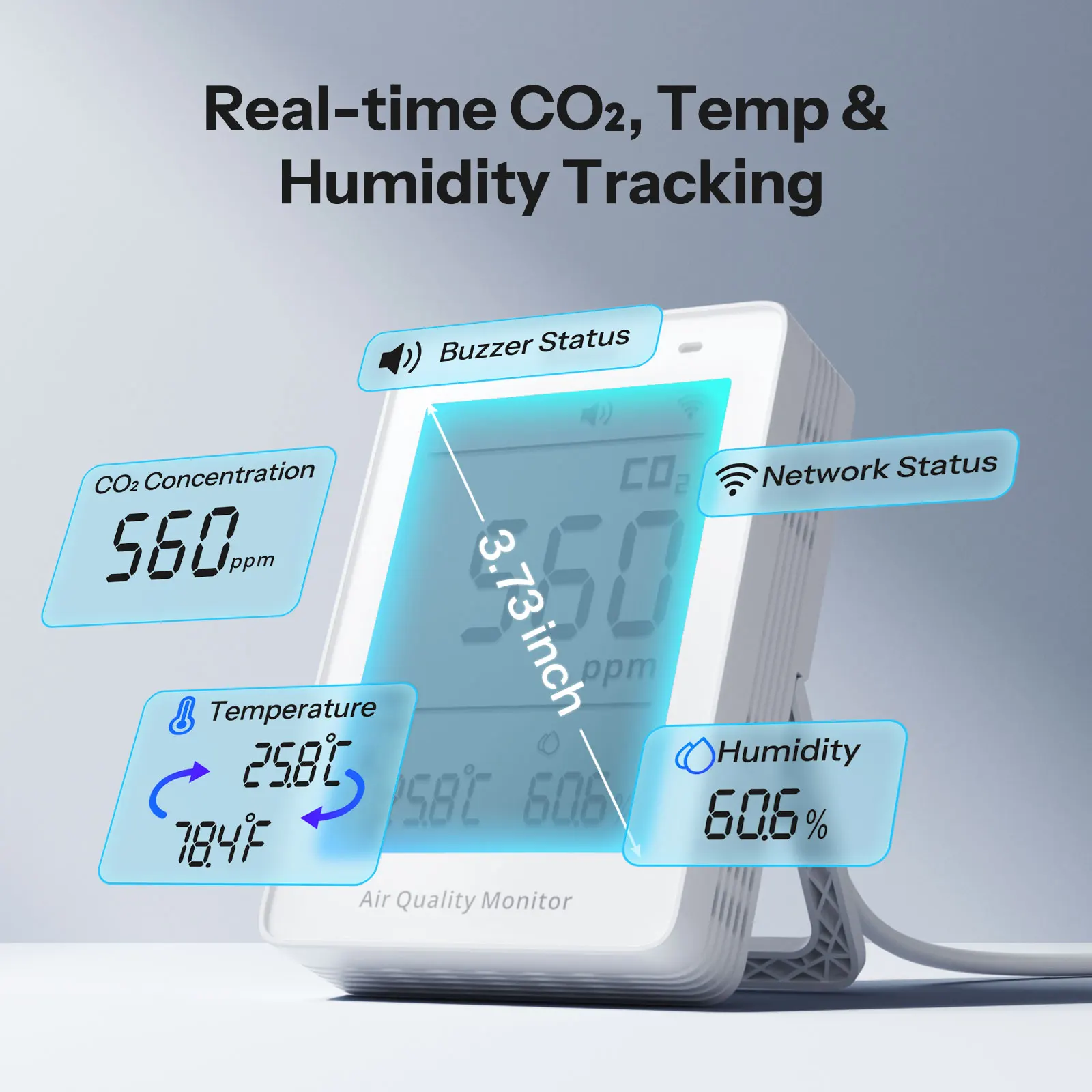 SONOFF SAWF-08P AirGuard CO2 Matter over Wi-Fi Air Quality Monitor thumbnail 5