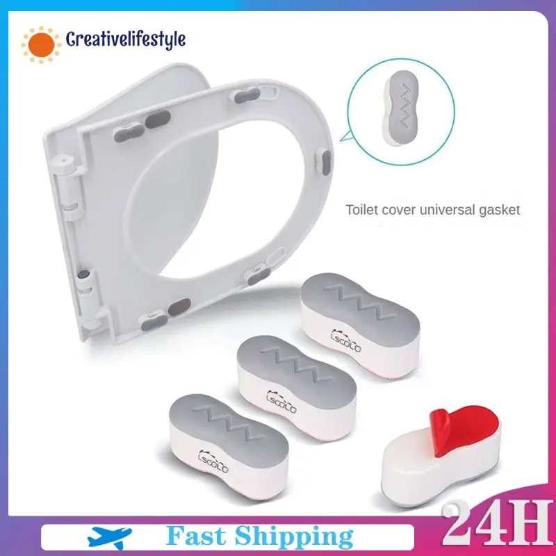 Samodra Bidet BumperFor Bidet Attachment Toilet Seat Bumper For Attachment With Strong Adhesive White 4PACK