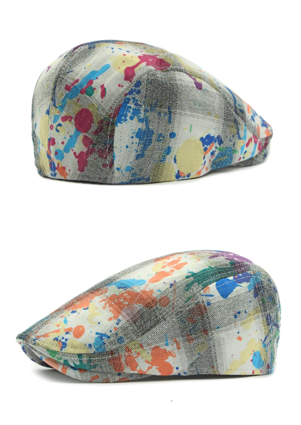 HT4693 Herren-Baskenmützen Damen Vintage Künstler-Malermütze Unisex Graffiti Ivy Flatcap Neue Stylische Frühling-Herbst Baskenmütze – Detail 8