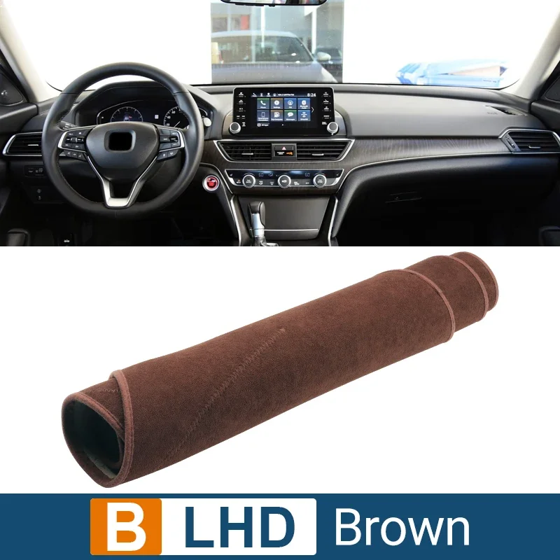 thumbnail image 1 of Cubierta del salpicadero del coche para Honda Accord 10th 2018 2019 2020 2021 2022, alfombrilla parasol para escritorio de instrumentos, accesorios antideslizantes para tablero, 1 of 5