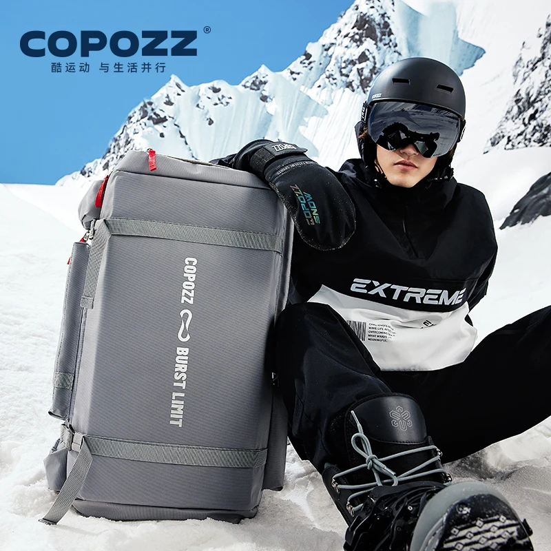 COPOZZ Ski Bag 55L Large Capacity for Storage Boots Helmet
