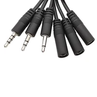 1/2/3/5Pcs 3.5mm Audio Cable Connector 2 3 4 Pole Mono Stereo Male Plug Female Jack Extension Wire AUX Headphone DIY Repair 30cm - Image 4