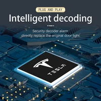 LED Car Door Logo Projector Ghost Shadow Welcome Light Accessories For Tesla Model 3 Model Y Model S Model X 6
