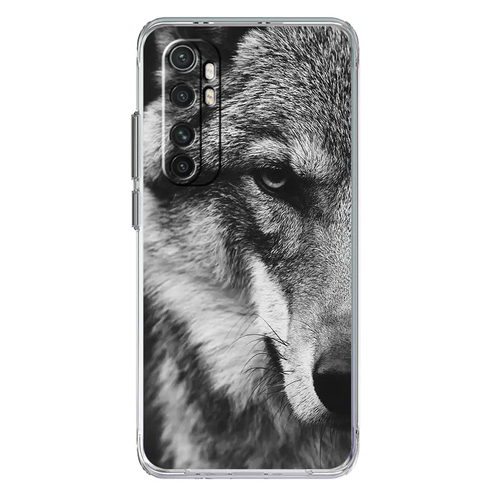 Wolf Design Soft Clear Phone Case