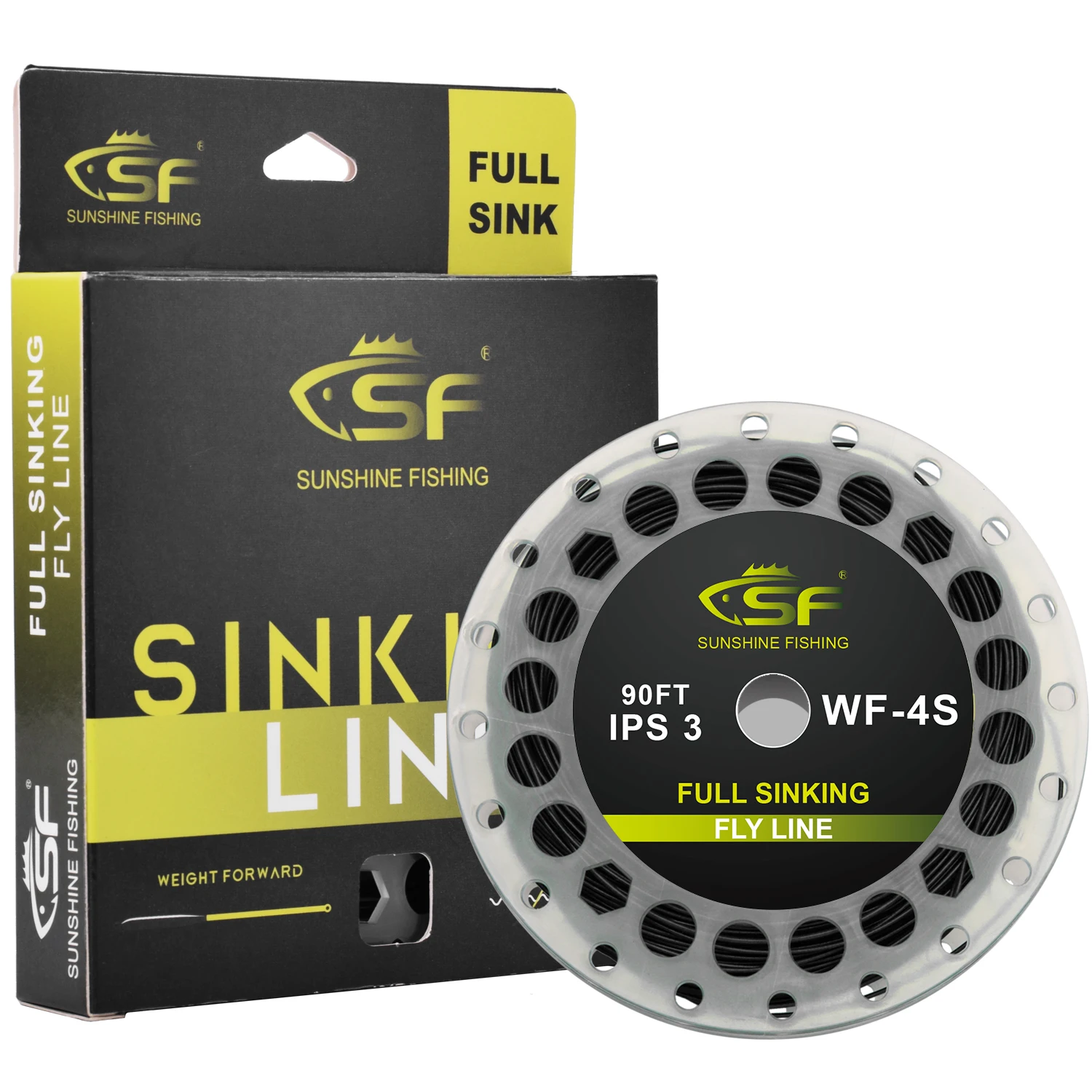 SF Full Sinking Fly Fishing Line Weight Forward Taper Fly Line WF 4 5 6 7 8 9 90FT IPS3/IPS5 goture general fly line 30m 100ft wf 3 4 5 6 7 8f weight forward floating fly fishing line with welded loops 7 colors optional