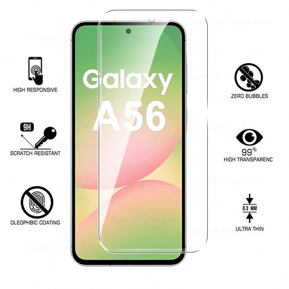 6-in-1 Tempered Glass Screen & Camera Protector, Premium Protective Glass
