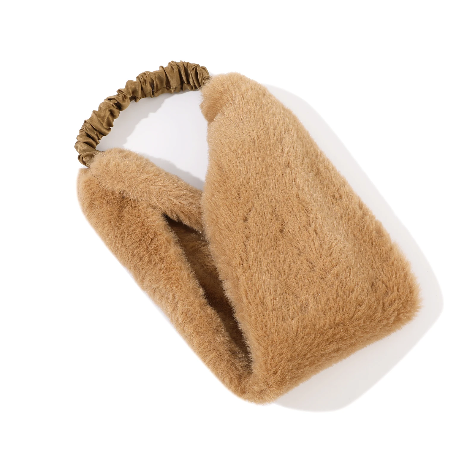 1pc New Winter Plush Headband Women Warm Elastic Hairband Headscarf Bandana Head Band Hair Accessories Fashion Retro Headwear