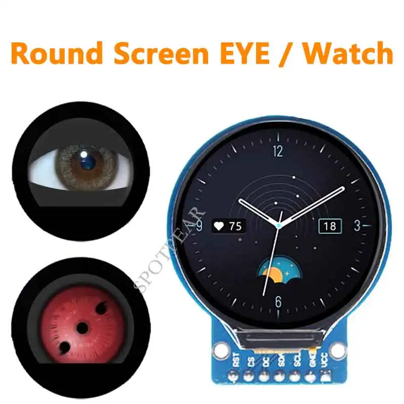 �Ƶ��̳� ����� ���� ESP32 ���� STM32 ���̿�, 0.96 ��ġ 1.28 ��ġ ���� LCD ���÷��� ȭ��