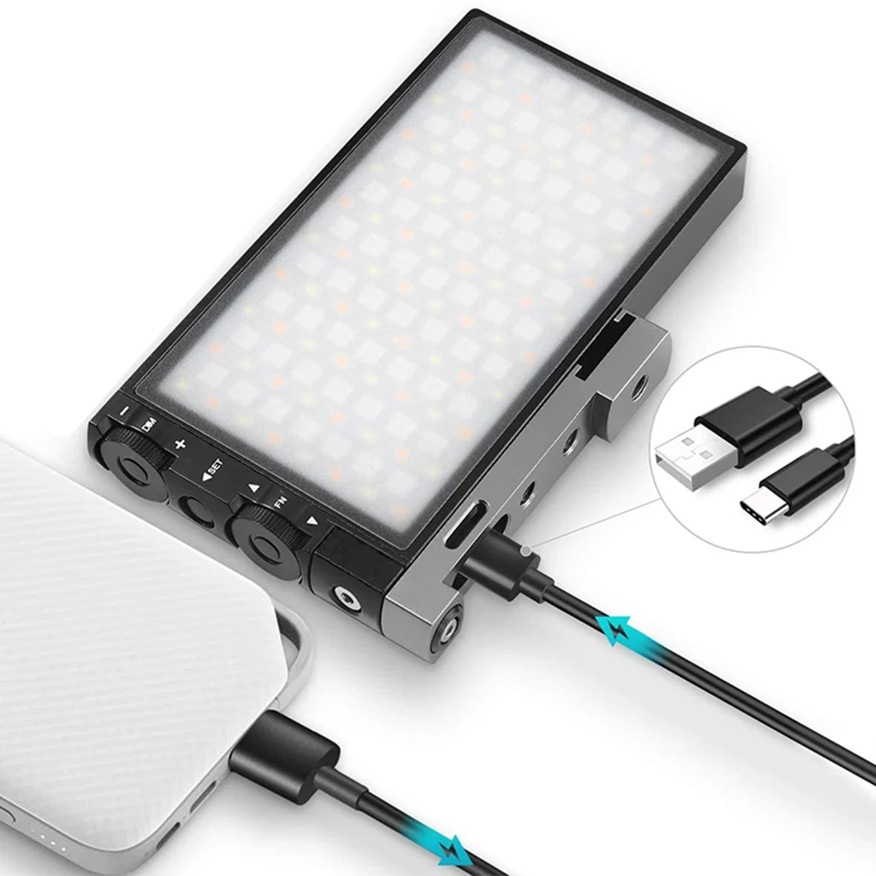 Pixel G1S RGB LED Video Light 12W Rechargeable Dimmable Panel