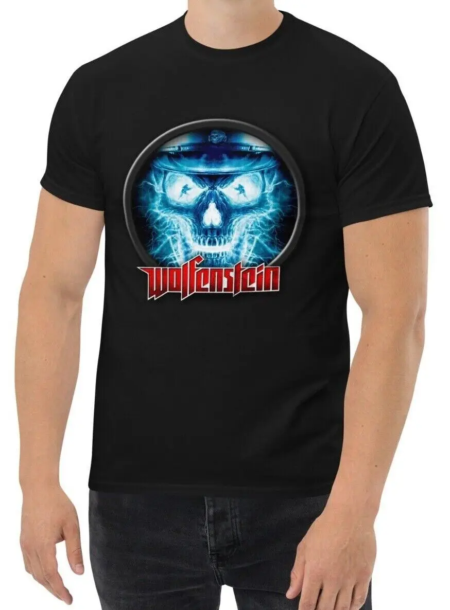 Nuova Maglietta Da Uomo Vintage Retro Wolfenstein Game S-3Xl Colori Assortiti