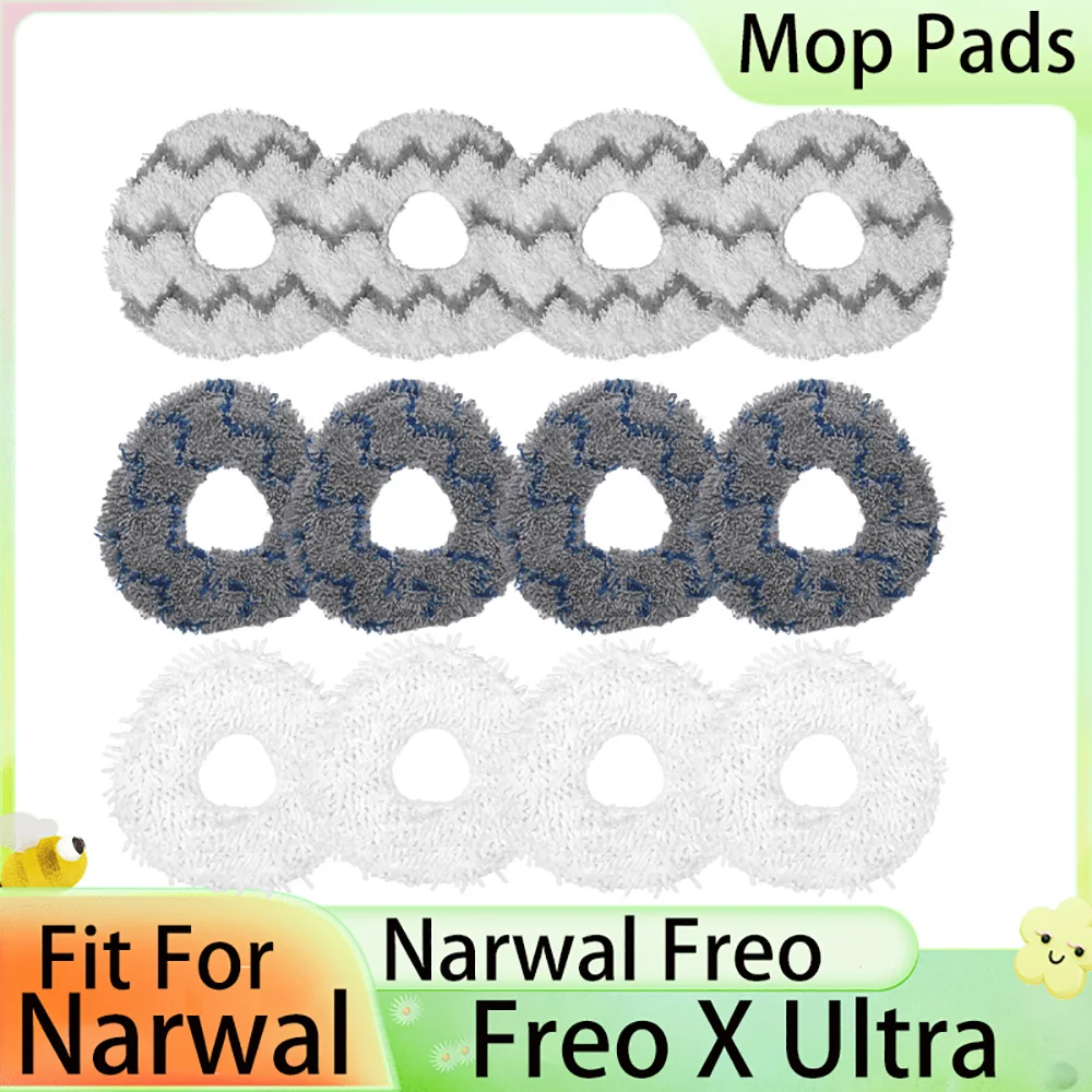 Mop Pads For 나르왈 Narwal Freo X Ultra Freo Z Ultra 나르왈 Freo Accessories Replacements Washable Rag Mop Cloths Spare Parts