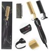 Salon Hair Straightener Quick heating portable travel anti-burn straightener Personalized hot press hair brushing device 1