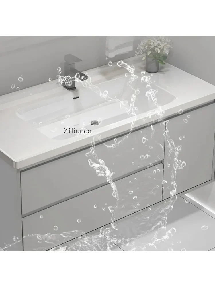 Minimalism Bathroom Cabinets Wall-mounted Fog Removal Smart Mirror Cabinets with Lamp Simple Furniture Arredo Bagno FYBC