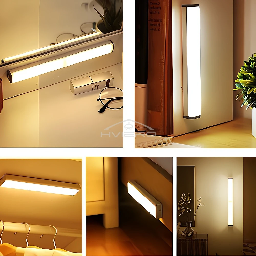 Rechargeable Motion Sensor LED Light Portable Cordless Magnetic Cabinet Lamp For Kitchen Bedside Room led light