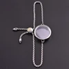 1Pc 15-30mm Round Flotantes Ashes Holder Medallon Pendant Bracelet Stainless Steel Glass Reliquary Locket Men Pulsera Jewelry 6