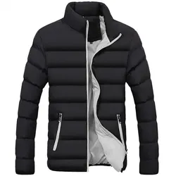 Trendy Cotton Coat Jacket For Men Casual Korean Style Cropped Winter Down Cotton Coat Padded Jacket For Students