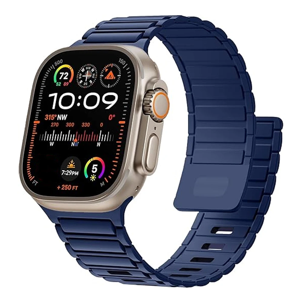 Universal Silicone Magnetic Watch Strap - Sleek & Versatile Design