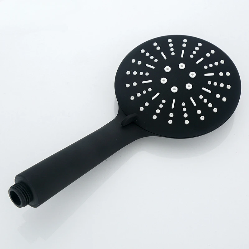 Matt Black ABS3 Function Rain Shower Head Shower 1.5M Hose Stainless Steel Adjustable Lifting Rod for Bathroom Accessories for Rain Shower Head