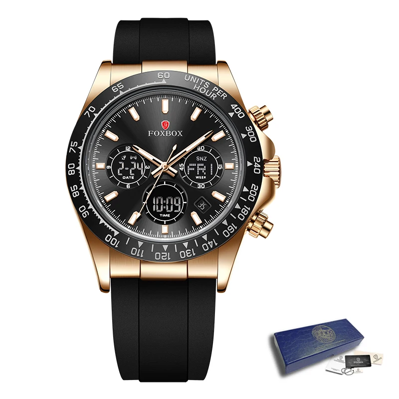 LIGE Top Brand Luxury Man Watch Waterproof Chronograph Luminous Date Wristwatch For Men Quartz Silicone  Men's Watches Sprots