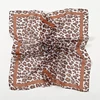 Fashion Leopard Dot Print Chiffon 65 Square Scarf Headband For Muslim Woman Hijab Shawls Thin Smooth Headscarf Islamic Turban 4