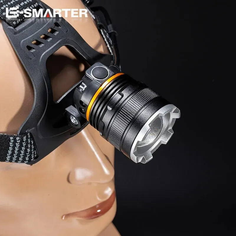 줌 랜턴 충전식 XHP50 LED 헤드램프 방수 헤드 라이트 낚시 탐색 캠핑 헤드 플래시라이트